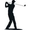 Golfer Silhouette - Tee Golf