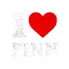 I Heart Finn Clothing Distressed I Love Finn