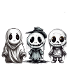 Geisterwesen Spruch Halloween Design