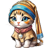 Kitten with pearl