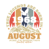 Août 1968 Cadeau d’anniversaire