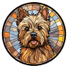 Cairn Terrier Hunderasse Aquarellglas