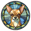 Chihuahua Dog Breed Aquarelle Verre