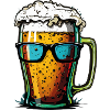 Bier Sonnenbrille