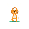 Yoga Cat - Be Here Meow