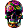 Skull in Mexican style