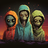 Alien hoodies