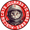 Astronaut Cat Logo - Soviet