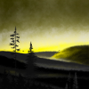 Landscape in morning light