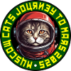 Astronaut Cat Logo 2 - Soviet
