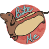 Dachshund Hot Dog Cartoon Design