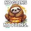 Sloth Bodybuilding Training Sleep Funny