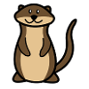 Cute otter