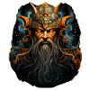 Vikings with shining eyes