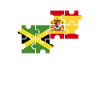 Jamaica Spain Flag Spanish Jamaican