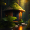 Cabane dans la jungle