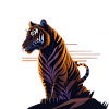 Beau design de tigre