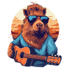 Musical Capybara Guinea Pig