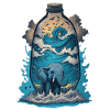 Éléphant en bouteille
