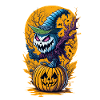 Halloween Pumpkin Monster