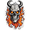 Horned skull | Fired beard