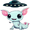 Alien UFO Abduction - Axolotl Edition