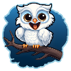 Owl on a branch