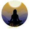 Breath Yoga Meditation Silhouette Design