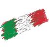 Italy flag italics