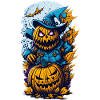 Halloween Kürbis Monster