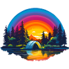 Camping arc-en-ciel
