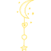 Mond-Sterne Sichel