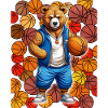 Basketballbär im Streetstyle
