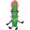 Girly,cucumber,racket, heart, heart, wife