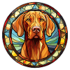 Vizsla Dog Breed Aquarelle Verre