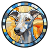 Whippet Hunderasse Aquarellglas