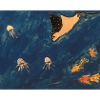 Rays with fish