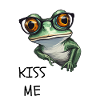 Frosch Kiss me