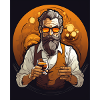 Whisky drinking bearded Gentleman
