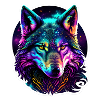 Psychedelic Wolf