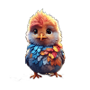 Bunter Vogel
