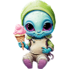 Alien Alien Girl Ice Summer