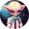Alien Alien Coffee Space Sunset