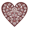 Folk slavic heart