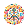 Flower Power Hippie -syntymäpäivä - elokuu 1973