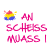 An scheiss muass i,scheisse,Regenbogen, bunt