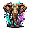 Graffiti éléphant