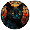Bombay Cat Breed Aquarelle Verre