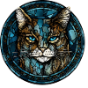 Ägäische Katzenrasse Aquarellglas