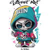 Street Art Skull 2